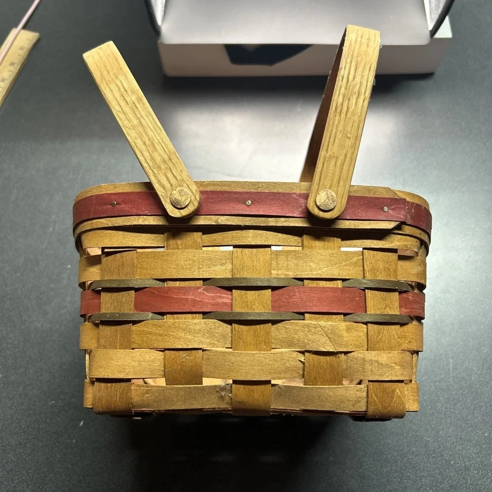 Workshops of GERALD E HENN Handmade Maple 1997 Limited Edition HOLIDAY BASKET